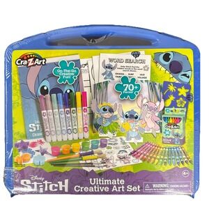 Cra-Z-Art Disney Stitch Ultimate Creative Arts Set For Kids 70+ Pcs Draw & Paint
